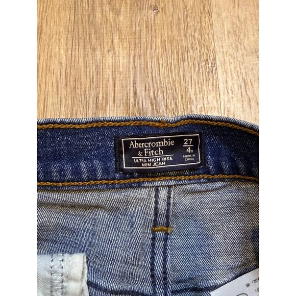 Abercrombie & Fitch Womens Ultra High Rise Mom Jeans Size 27 - Picture 3 of 6